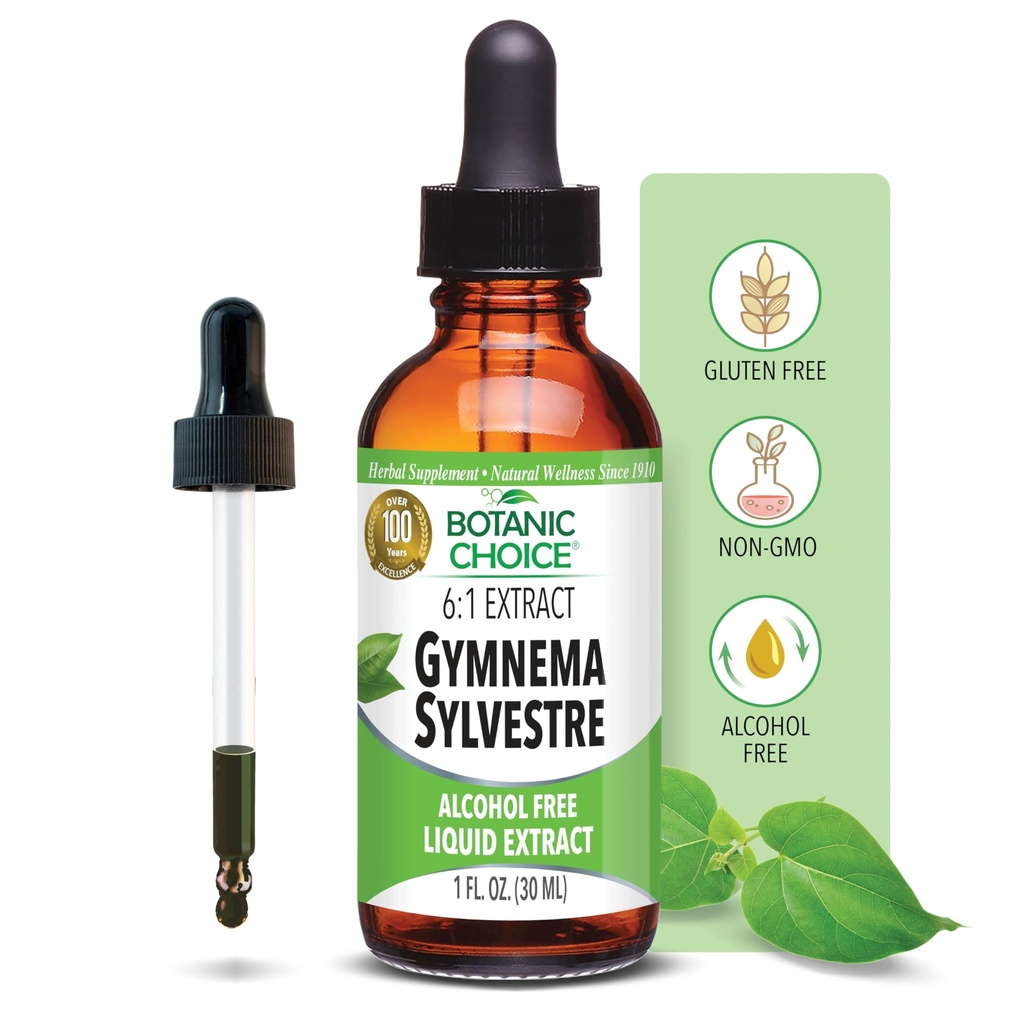 Gymnema Sylvestre-Liquid 提取器、无酒精、无葡萄糖、非GMO、滴水器、瓶子1 oz