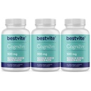 BESTVITE Cognizin Citicoline 500 mg(180 蔬菜卡普尔斯)(60x3) - 临床研究 诺特罗匹克猪笼草(Premium Choline Nootropic) - 无 Stearates - Vegan - Gluten Free - Brain 补充记忆和焦点