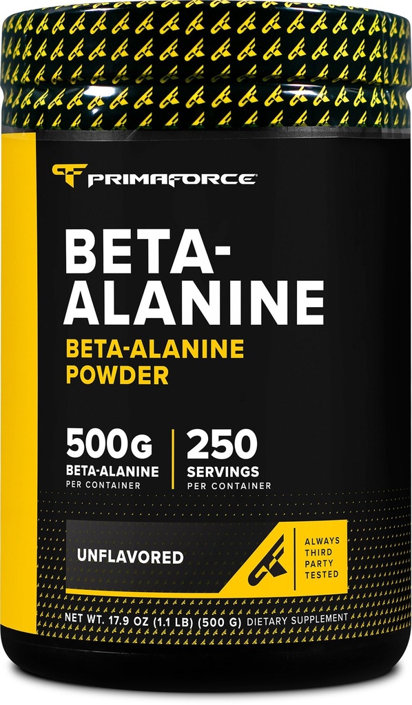 Primaforce Beta Alanine Powder 500 grams (1.1升bs) 不受欢迎的 - 工作前和工作后补编