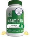 健康 营养 维生素 D3 1000iu 100 最大利益小软胶 25mcg Cholecalciferol 3 党 测试 QQ 非GMO USP 有机EVOO的级别