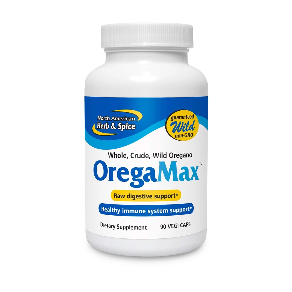 北美洲HERB & SPICE OREGAMAS - 90 Capsules - 野生OREGANO补编 - 消化和免疫支持 - OREGANO Oil, Garlic, Onion - 非GMO - 90 总服务