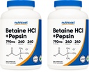 营养成本 Betriccount HCl + 百事通 790 mg, 240 capsules, 2 bottles (480 capsules)