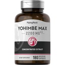 Pipping Rock Yohimbe Suppers for Men 180 Capsules Max 专注摘录 与 Pausinystalia Yohimbe \ Non-GMO, Gluten 免费补编