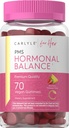 Carlyle Hormonal Balance for Women and PMS Supplement 70 Gummys 维生素复合体 与铁・维冈,Non-GMO,Gluten Free QQ为她配音