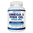 Arazo营养野生捕捉Omega 3鱼油 — 60软宝石 — 4 080 mg High EPA 1200 mg DHA 900mg Lemon Flavor Burpless Softgels
