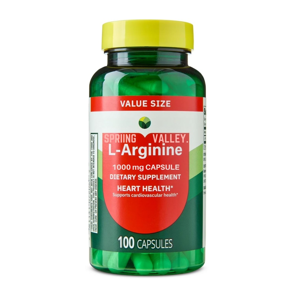 L-Arginine 1000 Mg 100 Capsules L Arginine, Larginine, L Arginina - 1000 Mg 100 Capsules (一包)