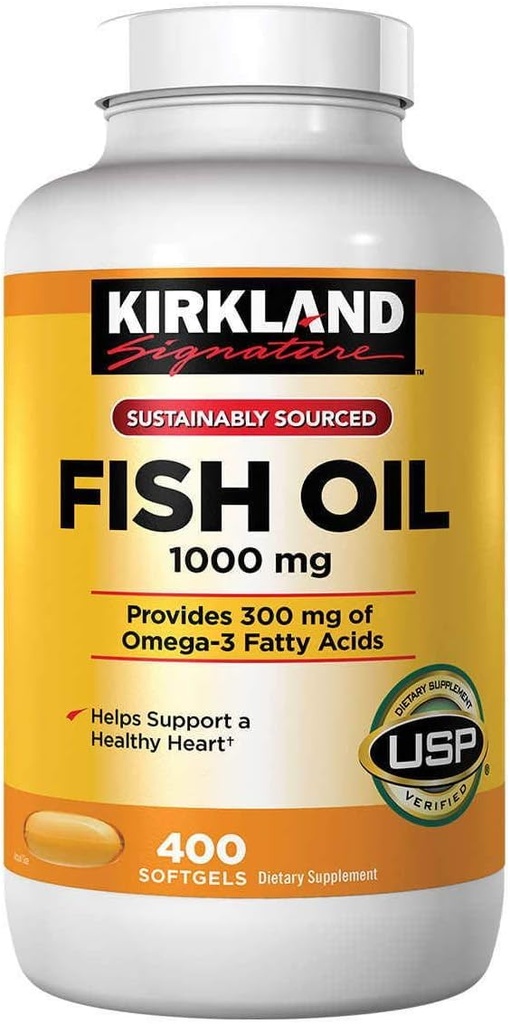 Omega-3 鱼油集中1000毫克,400软胶