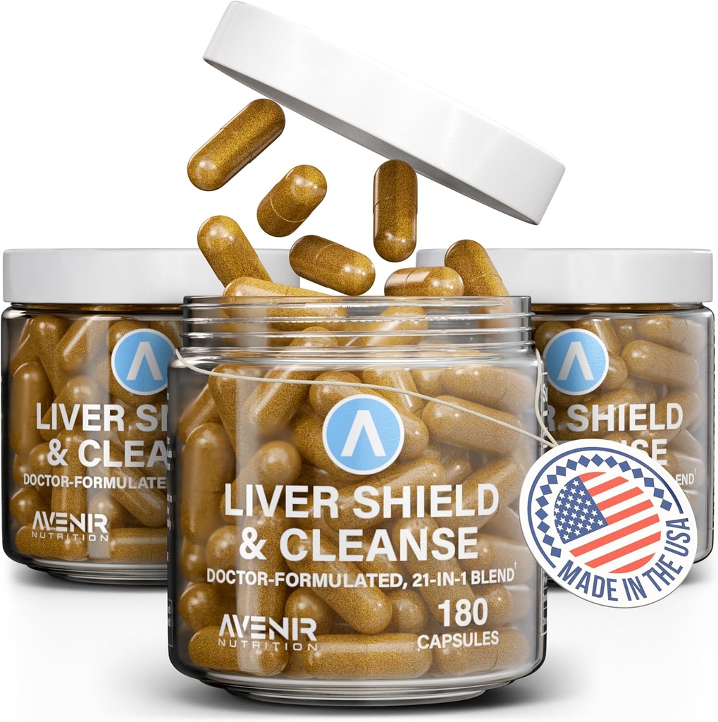 Avenir营养 肝脏盾牌与清洁 → Herbal Liver Cleanse Detox与修理 补充 → 牛奶 硝酸盐与阿蒂科克 提取 补充 → 脂肪 肝脏与健康支助 → 180 Capsules供男女使用