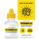成人维生素D3 滴水 4-月供应 – 水溶液 维生素D,Non-GMO,Kosher 补充剂 – 易吸,无 Stir,Flavorless D3 食品或饮料液体