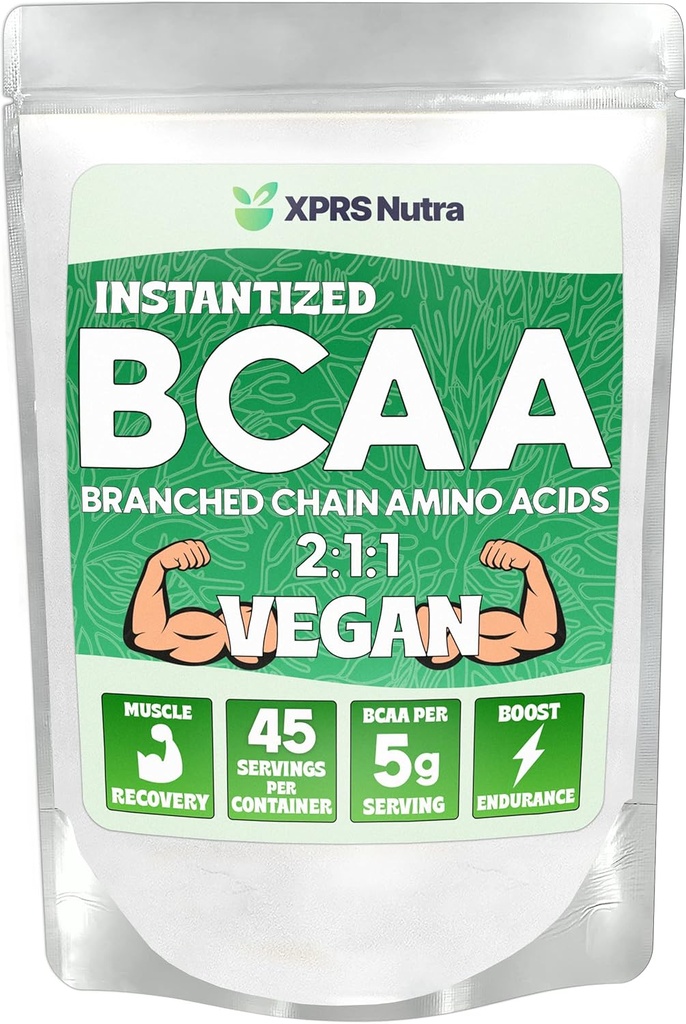 XPRS Nutra BCAA粉剂 - 男子氨基酸补充剂 - 不受欢迎的BCAA工作补充剂 - 男子健身补充剂 - 妇女健身后恢复的氨基酸补充剂 (8 Ounce)