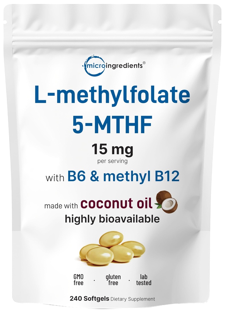 含有B6和甲基B12的活性5-MTHF 含有椰油的甲基维生素B9