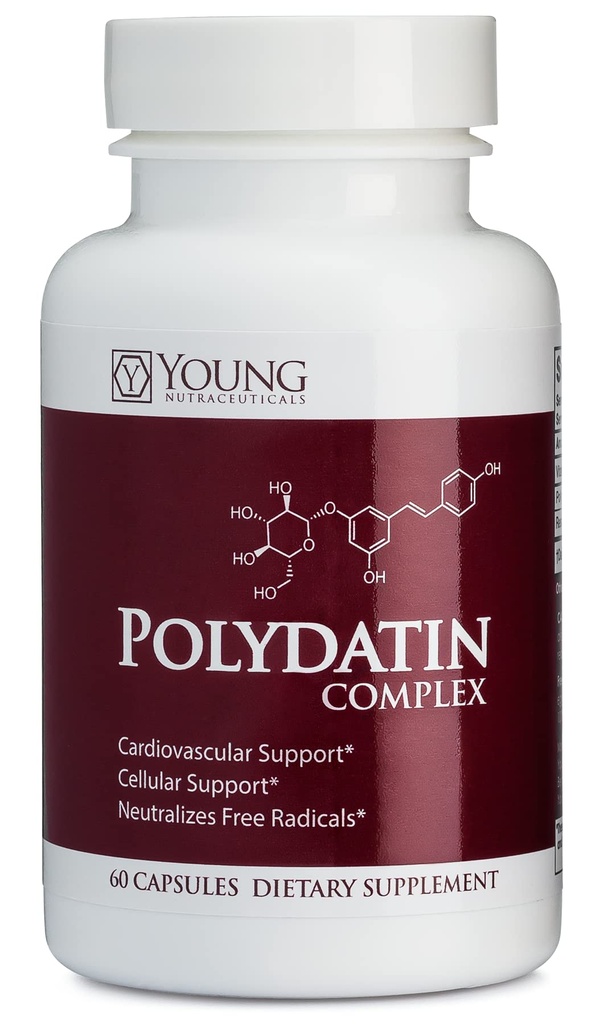 Mirica YoungNutra Polydatin 综合体,具有高吸附力-60卡普尔