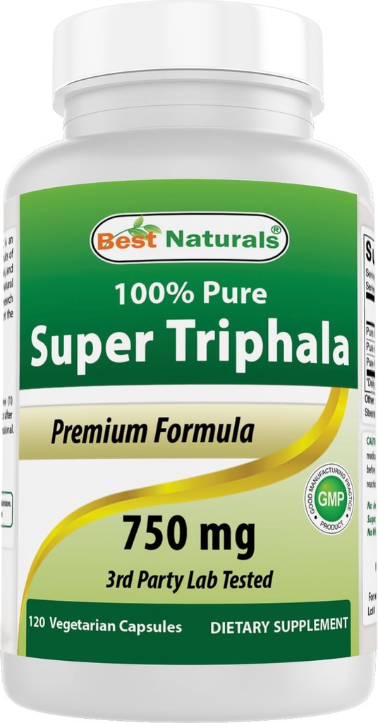 最佳自然剂 Triphala 750 mg 120 Vcaps