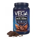 Vega Sport Vegan蛋白粉+恢复-每服30g植物蛋白,巧克力,19服,5gBCAs,Probiotics,NSF认证,用于摇晃和平滑,1.8升(包装5瓦里)