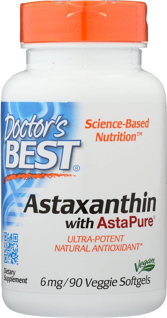 AstaPure 6 MG, Non-GMO, Vegan, 90 Softgel (Pack of 1) 最佳Astaxanthin博士 互联网档案馆的存檔,存档日期2013-03-02.