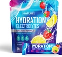 Electrolytes Powder Hydrition Packets – 回收 饮料混合 与钠,钾,镁,钙,维生素C & Zinc – 无糖,Keto,Non GMO & Vegan – 草莓柠檬汁 – 16 棒
