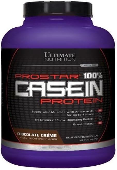 终极营养 Prostar Micellar and Hydrlyzed Casein 蛋白粉 - 肥胖在一夜之间自由肌肉生长和与BCAAs恢复,5英镑,巧克力