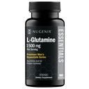 Nugenix 基本素 L-Glutamine, 1500mg 100% 植物学 L-Glutamine 氨基酸,蛋白质合成,支持细胞功能, 60 Capsules