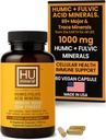 Humic & Fulvic Acid 补充 Capsules – 有机植物基酸 Fulvic 补充 Fulvic 与 Fulvic-Humic 矿物混合用于解毒和吸收 60 cm