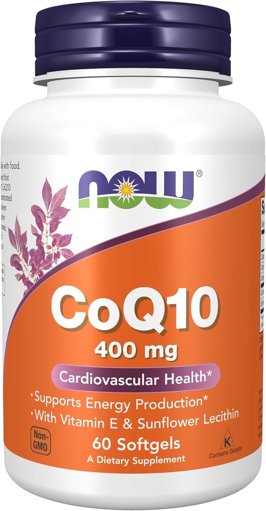 现在食品,CoQ10,400毫克,60软胶