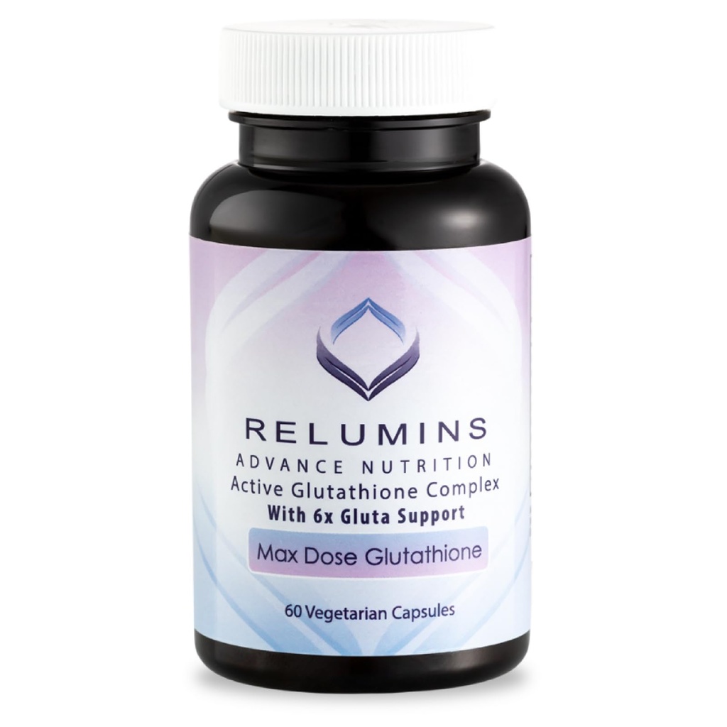 发光前置白色活性胶原体复合体 - Max Dose 900mg Glutathione 配有 6X 助推器, ALA & NAC - 抗衰老皮肤亮光补充体 - 60 蔬菜 Capsules (30 services)