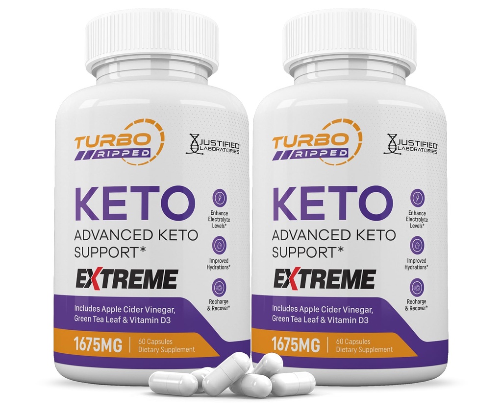 (2 Pack) Turbo Riped Keto ACV Extreme Pills 1675MG Keto 支持 Keto ACV 的混合卡普尔替代品 与苹果苹果苹果苹果酒 葡萄酒 额外处女橄榄油 绿茶叶 120 Capsules