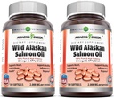 惊人的奥米加野生阿拉斯加沙门油 2000mg Per Service Softgels Supplements (180 QX 2 pack) (180 ).