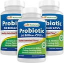 Best Naturals Probiotic 10 Strains 30亿大陆架 稳定 120 Veggie Caps (120 Counter (Pack of 3)).