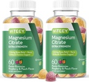 VITEEY 成人镁(Gummys) - 170 mg 镁 Citrate Gummy for calm, Sleep, Nerve & Muscle 函数支持 - Vegan, Gluten Free - 120 伯爵
