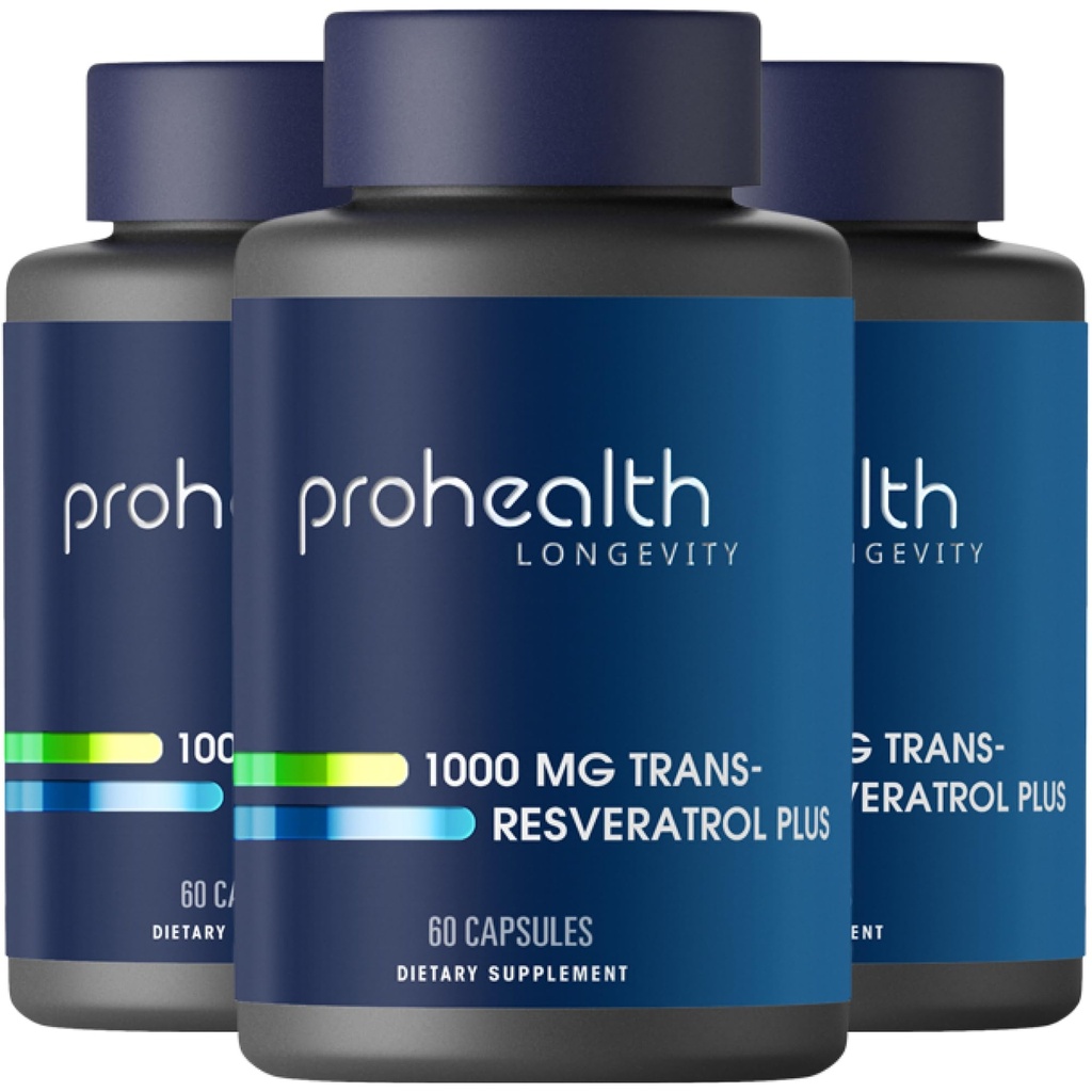 ProHealth Trans Resveratrol Plus 1000mg. Worlds Most Res Extreated Trans-Res Supplement. 互联网档案馆的存檔,存档日期2013-07-02. 医生与Quercetin & BioEnhancers 为 Max Potency 设计。 测试了98%纯度。