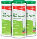 LEADER 预生纤维补充粉,186种,100%天然小麦 Dexterin Daily Fiber Powder 用于消化性健康,无糖,清和味,无胶,无味,8.7 OZ,(3包)