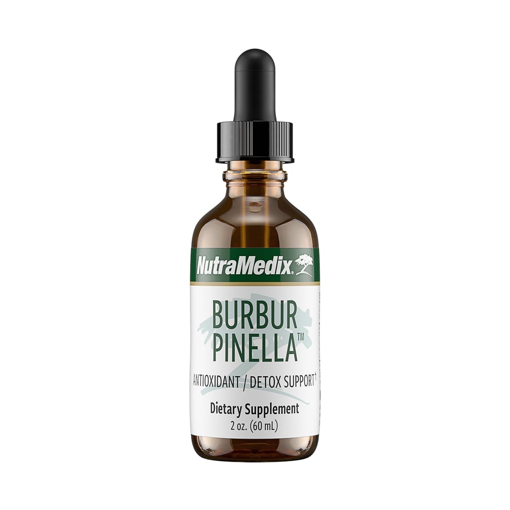 NutraMedix Burbur-Pinella 成人脑健康补充剂 -- -- 防治脑雾和促进神经支持 -- -- 帮助健康全身戒毒 -- -- 生物可用液体格式(2 oz / 60毫升)