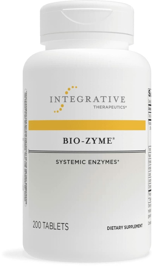 综合疗法 Bio-Zyme - 用于消化支持的泛阴性酶复合体 * - 支持健康消化* - 未消化的泛阴性提取 - 200块(100枚)