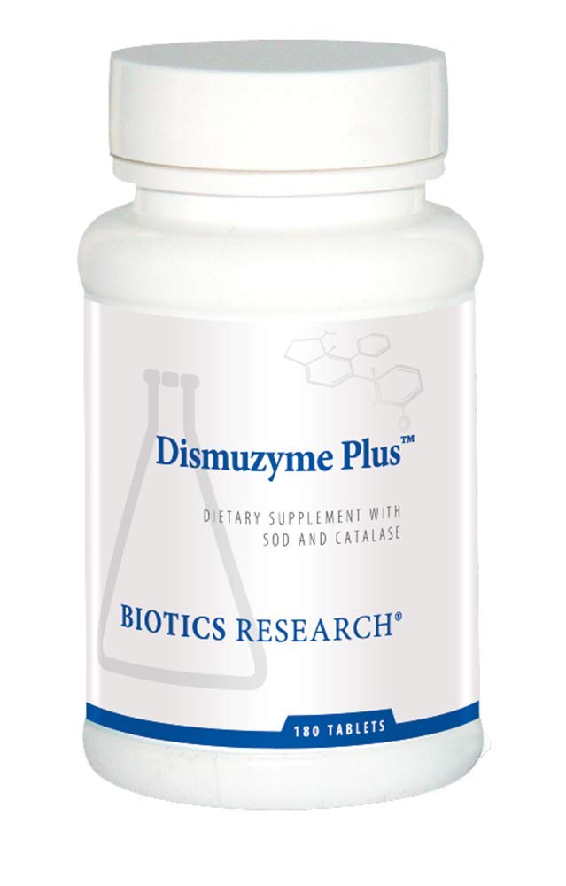 生物研究 Dismuzyme Plus 高抗氧化剂活性,支持免疫系统,舒适和联合弹性,180片