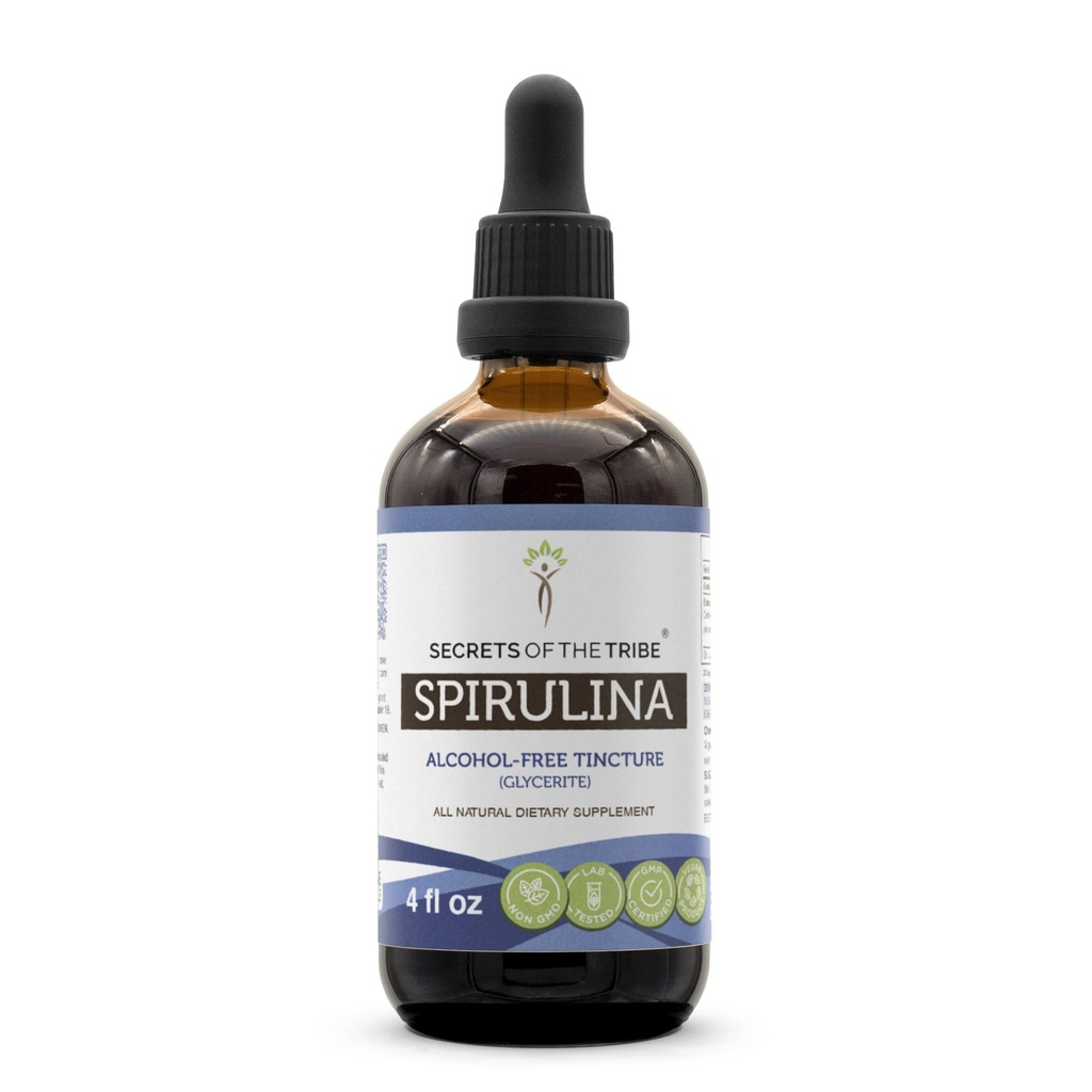 《无酒精液体提取、螺旋藻(Arthrospira Platensis)针灸补充剂》的秘密(4 FL OZ)