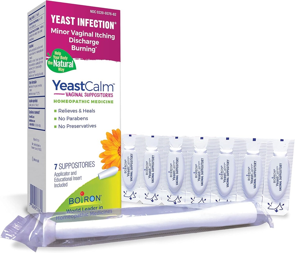 Boiron YeastCalm 治疗Yeast感染、烧伤、排泄和小阴道痒症的Homopathic假设 -- -- 7个
