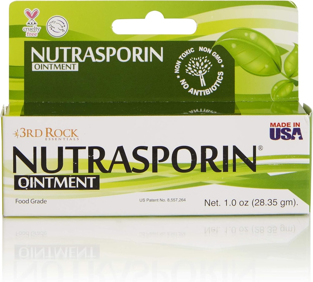 3rd Rock Requires Nutrasporin 银膏,无毒,无石油,无抗生素,急救,食品级膏,1.0oz,包装1