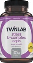 Twinlab压力B-Complex Caps - 配有维生素B12和B6-250卡普尔的能源支助补编