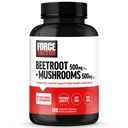 FORCE FACTOR Beetroot + 蘑菇大健康增刊,Bet Root Capsules配有7个功能性蘑菇,Lion's Mane, Cordyceps, & More, Soy Free,非GMO,120 Capsules
