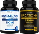 DORADO 营养素 蛋白质 提取物 750 mg Pervice - (120 capsules)和 Turkesterone 补充物 500 mg (120 capsules)