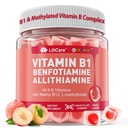 维生素B1和甲基化维生素B 复合蛋白 - 所有B 维生素,本霉胺,Thiamine和Inositol,甲基化B1 B2 B6 多维他明,L-甲基福尔酸盐,Nerve认知能的甲基B12,60Cts