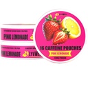 LyvWel 72mg Cafeine Energy Pouches QQ Notropic Focus & Neuro Supports 3-Pack 16 Pouches Per Can QQ 无烟草 无尼古丁 快速能源解决方案(3 Pack,粉红柠檬水)
