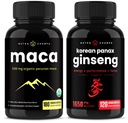 NutraChamps Maca 根卡普勒斯和韩国金森卡普勒斯 2 Pack Bundle