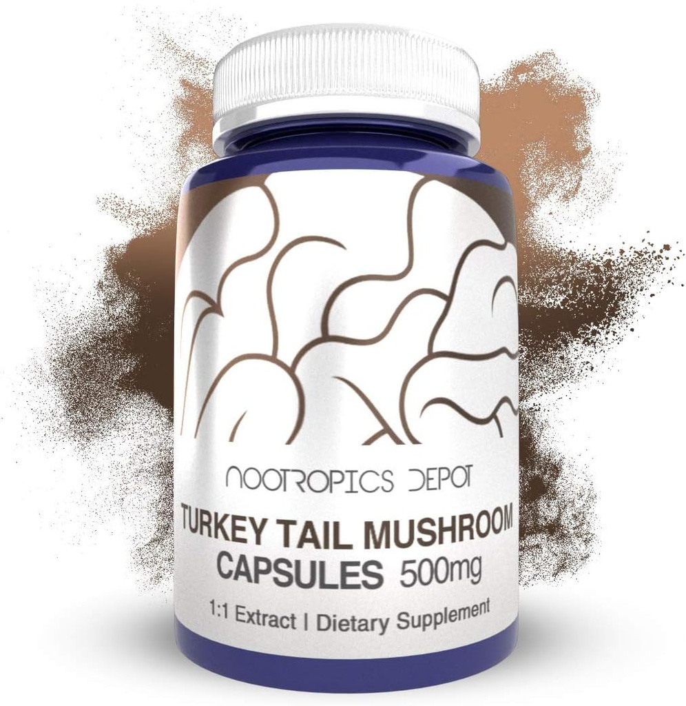 土耳其 尾蘑菇 卡普苏莱斯 500mg 180 伯爵 Trametes versicolor