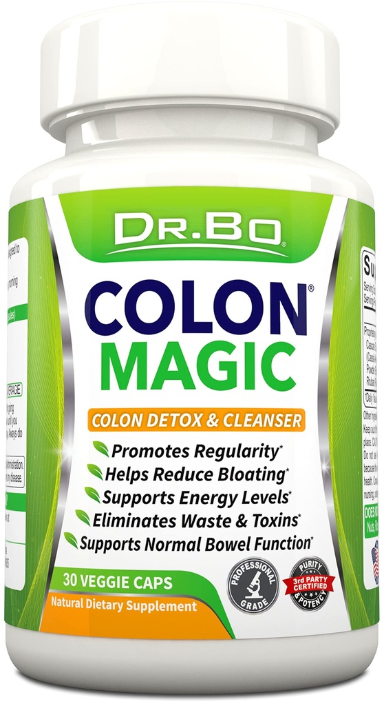 Colon Cleanse Detox Formula - Natural Bowel Cleanser Pills for Intellinal Bloating & Fast Entertainive Cleanning - 每日便秘救济补编 Gut, Belly, 胃部 - 女性男性 草本植物 Weight Flush