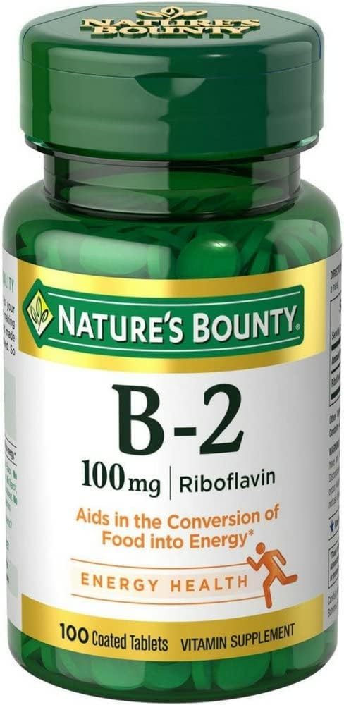 自然丰产维生素B-2 100毫克,100片(12袋)