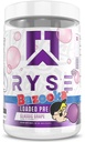 RYSE 加载的预工作粉 - Bazooka Grape - 男女每日预工作,配有390mg的咖啡因,Beta Alanine,以及Citrulline for Pump, Focus, and Energy - 30 services
