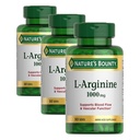 Nature's Bounty L-Arginine 1000mg 支持血液流动和血管功能 – Non-GMO, Gluten Free, 50 plats (pack of 3)