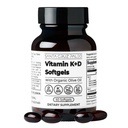 Santa Cruz Paleo Vitamin K2 + D3 Softgels,每日配有有机橄榄油的辅料,包括维生素K1和两种形式的K2,支持心和骨健康,Gluten Free,Sugar Free,Paleo,Keto,60 Counter