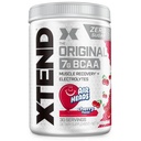XTEND 原BCAA粉末,7g BCAAs和2.5g L-Glutamine用于肌肉恢复水分和精液,无糖内饮和后饮用电解质,樱桃空头,30种服务品